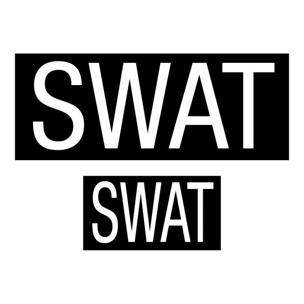 Patch Swat Set di 2 pz nero