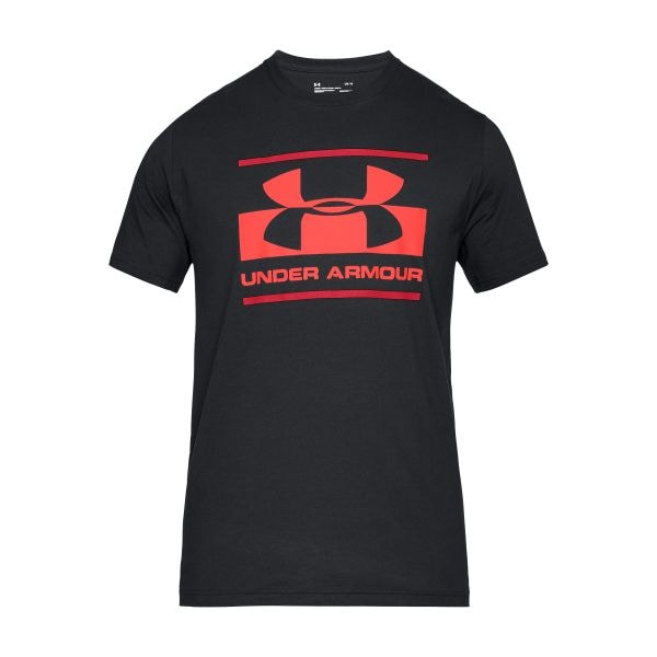 T-Shirt Blocked Sportstyle Under Armour nero rosso