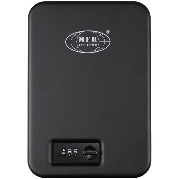 Cassetta di sicurezza in metallo MFH colore nero