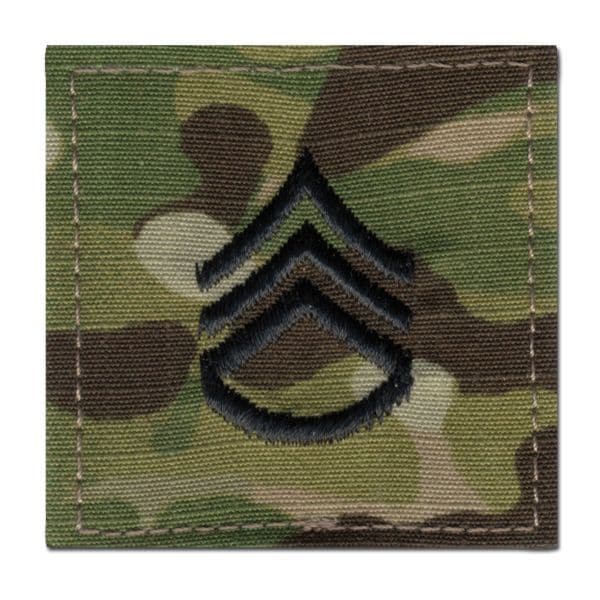 Patch di rango in tessuto Staff Sergente multicam