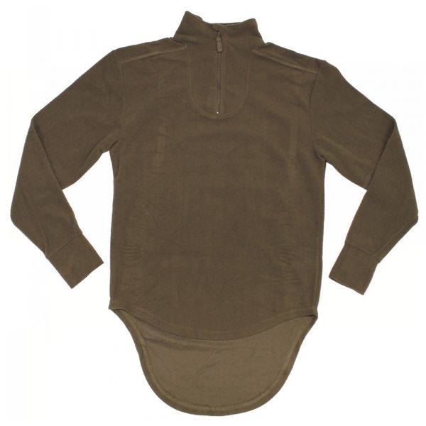 Camicia militare termica colletto rollabile oliva usata