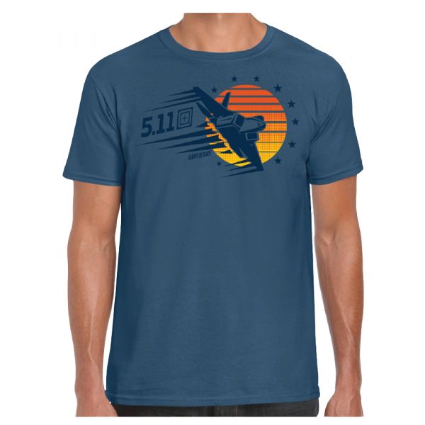 T-Shirt Sunset Firepower marca 5.11 indigo
