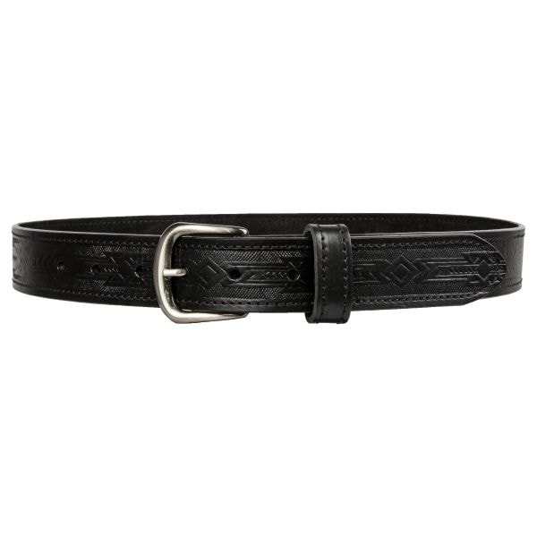 Cintura con superficie decorata, Frontline, nera, 4 cm