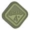 Patch 3D in gomma Hazard 4 Diamond Shape Morale OD green