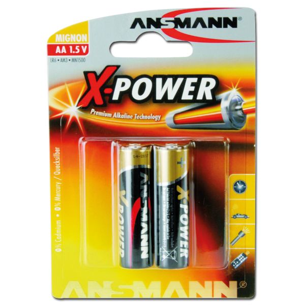 Batterie Ansmann Mignon AA X-Power 2er-Pack