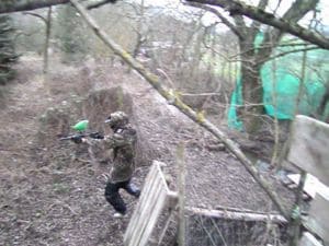 Paintball Action Shot