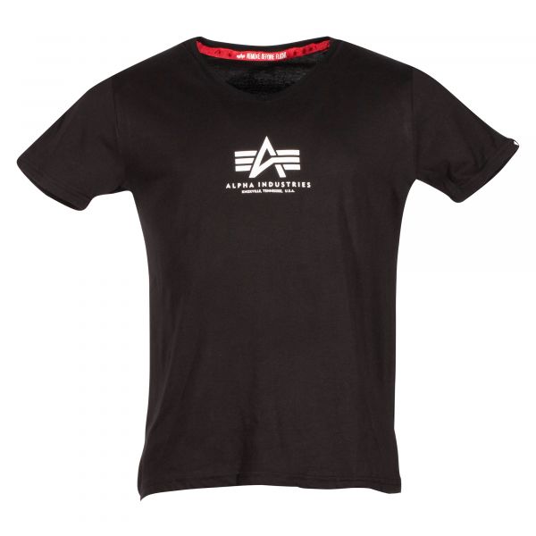 Alpha Industries T-Shirt Basic V-Neck T ML schwarz