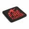 Patch 3D TAP FIREFIGHTER fluorescente rosso