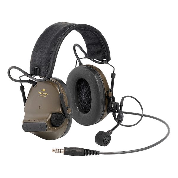 Cuffie protezione udito 3M Peltor Comtac XPI con microfono oliva