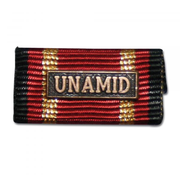 Label Pin Auslandseinsatz UNAMID bronze