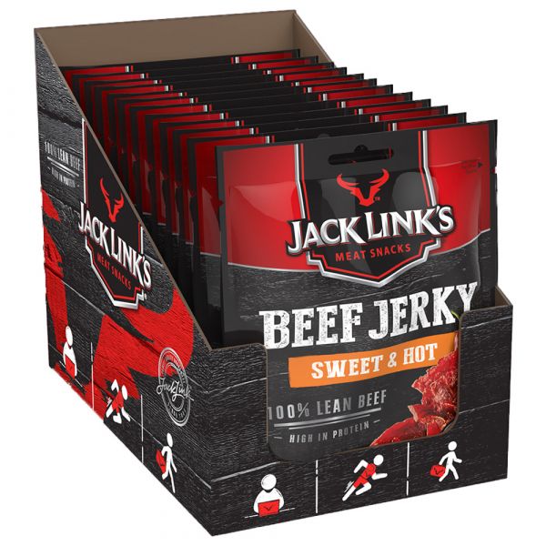 Carne secca Jack Links Beef Jerky S&H 12 pezzi da 40 g