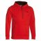 Felpa Under Armour Charged Cotton Rival Hoody rossa
