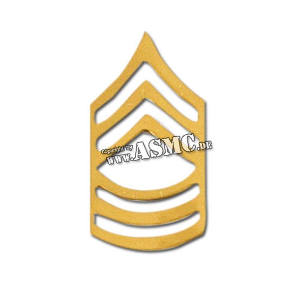 Distintivo di rango in metallo Sergente Capo US lucido