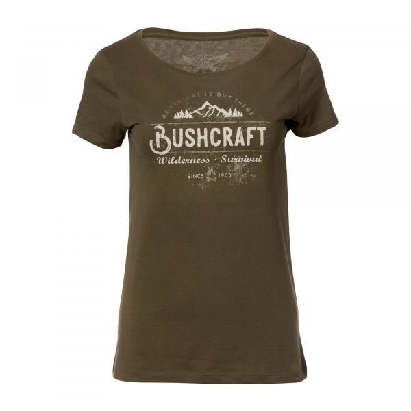 T-Shirt da donna Bushcraft Wilderness Survival army