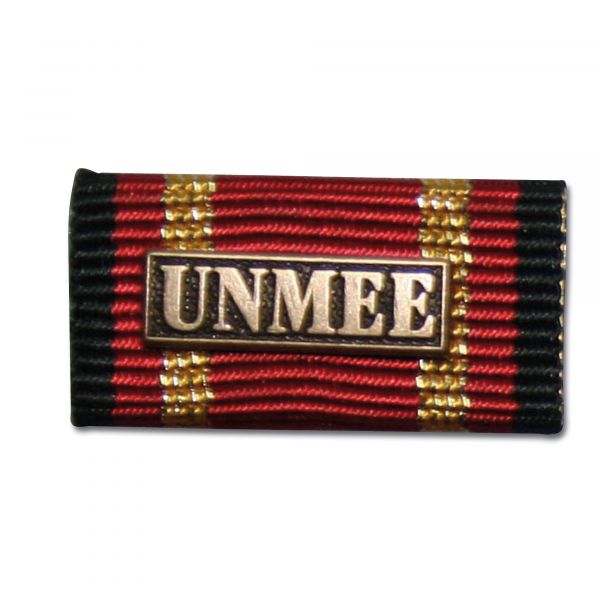 Label Pin Auslandseinsatz UNMEE bronze