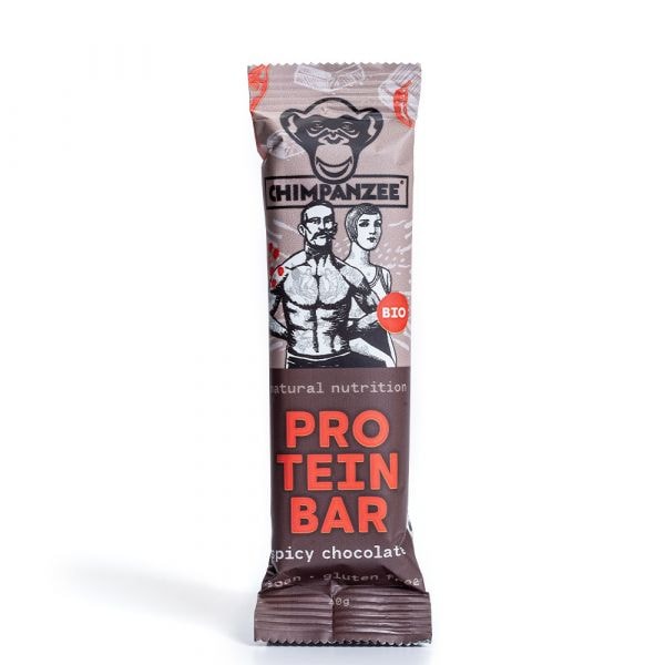 Chimpanzee Riegel Bio Protein Bar Spicy Chocolate