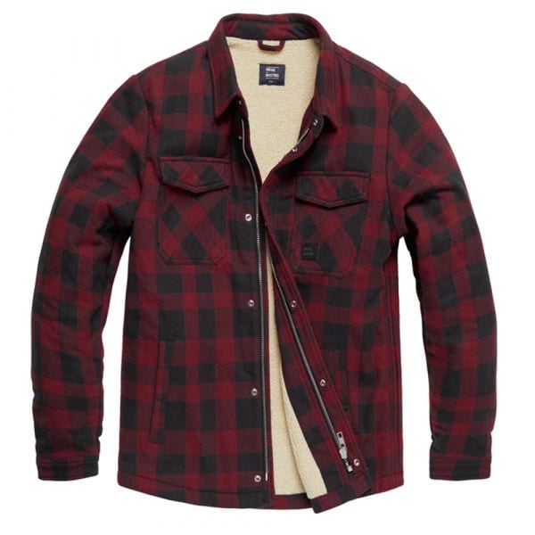 Giacca Vintage Industries Craft Heavyweight red check