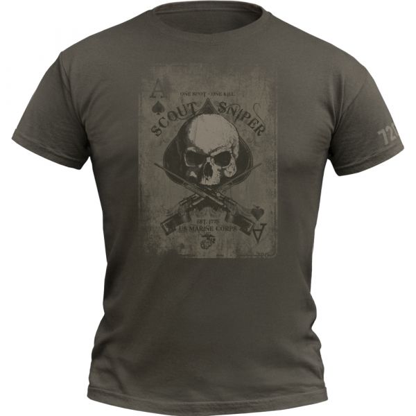 T-Shirt Scout Sniper army 720gear verde oliva