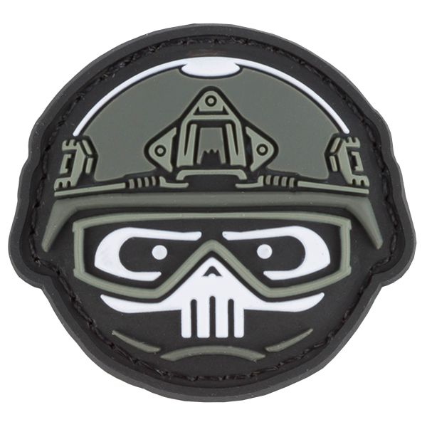 Patch 3D PVC TacOpsGear Tacticons Nr.37 Skull Smiley Emoji