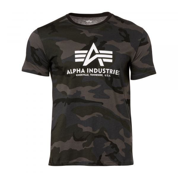 T-Shirt Alpha Industries Basic fantasia black camo