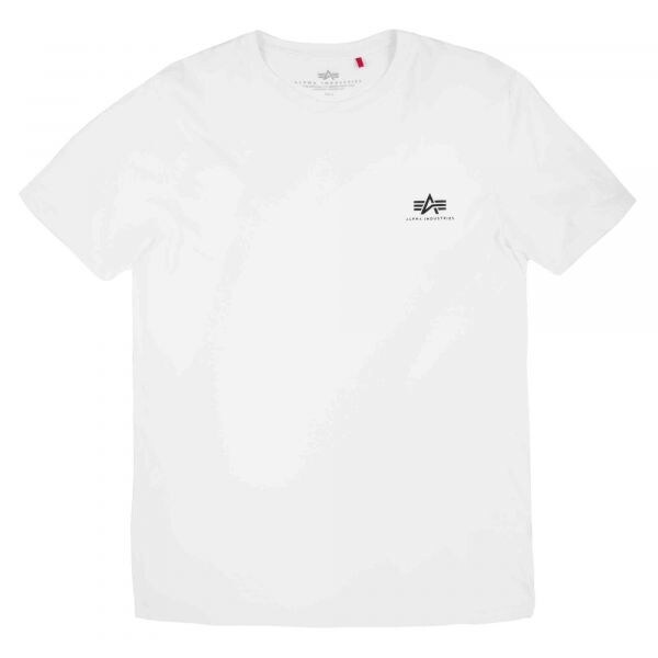 T-Shirt Small Logo marca Alpha Industries colore bianco