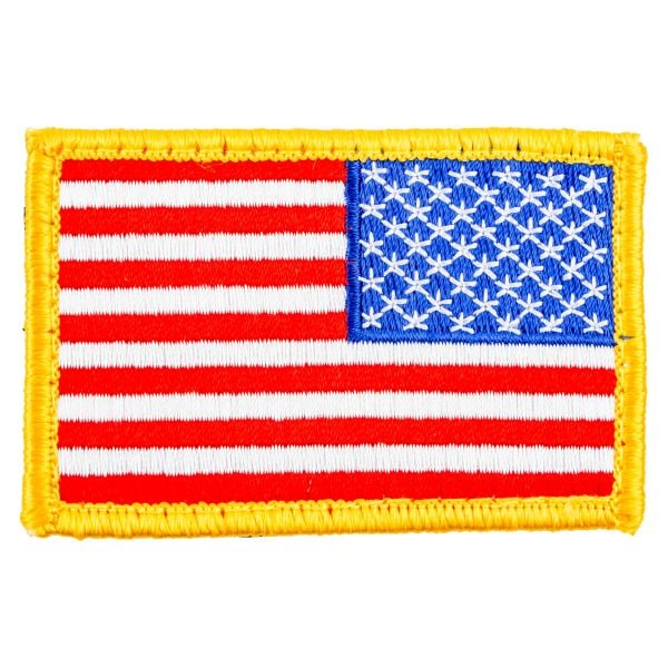 Distintivo in tessuto bandiera US attacco in velcro a colori dx