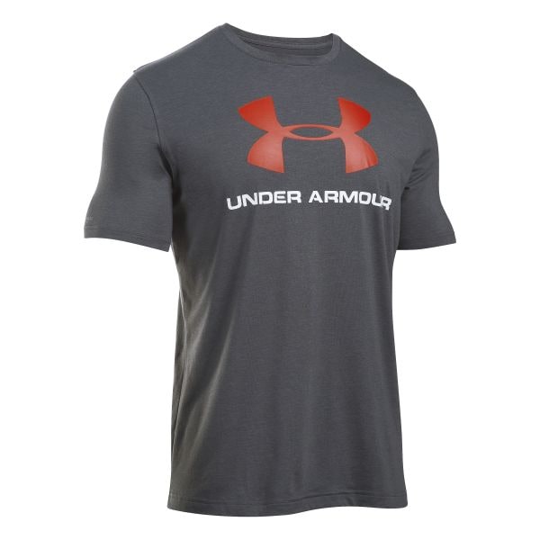 T-Shirt da uomo, UA Sportstyle Logo, colore carbone