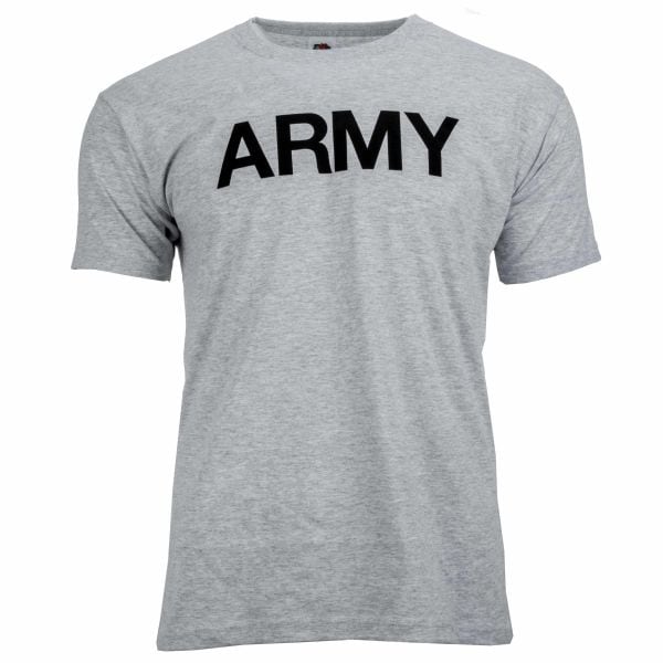 T-Shirt in cotone, Esercito US, Big A, colore grigio