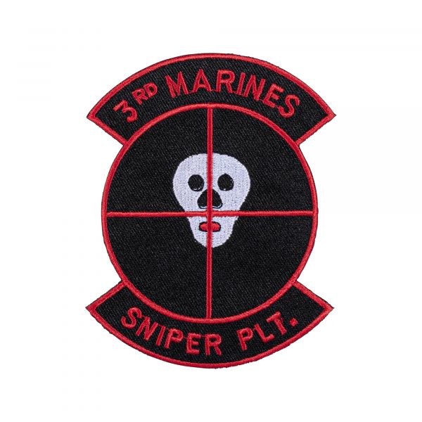 Insignia US textil 3rd Marines Sniper Plt.