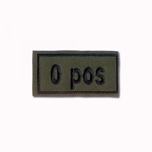 Badge Bloodpatch "0 pos" oliva