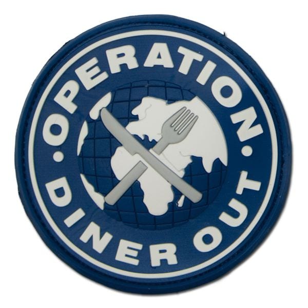 Patch 3D in gomma, Operation Diner Out Swat, full color