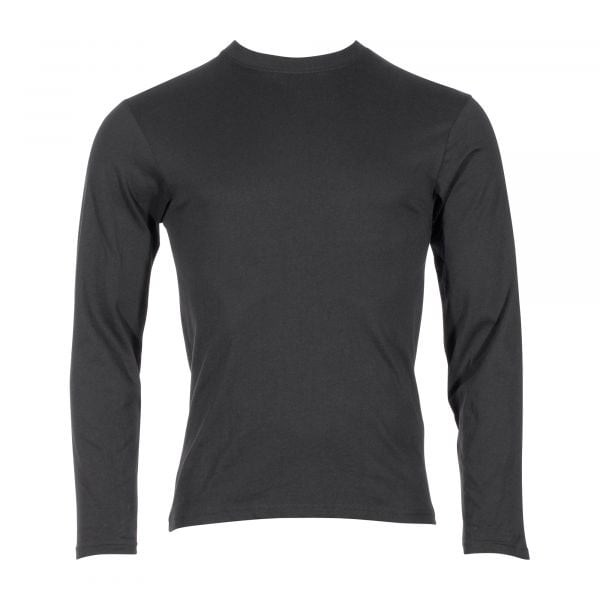 T-Shirt in cotone manica lunga colore nero