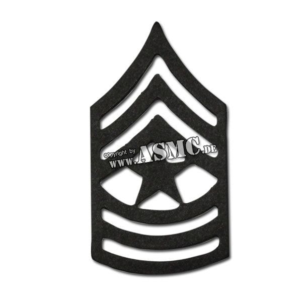 Distintivo di rango in metallo Sergente Maggiore US opaco