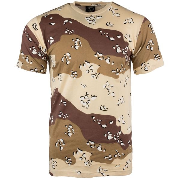 T-Shirt in cotone fantasia mimetica 6 colori