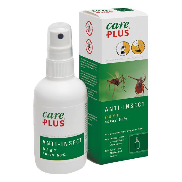 Care Plus repellente per insetti DEET 50 Spray 60 ml