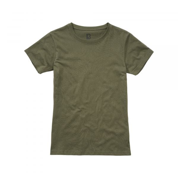 T-Shirt da donna marca Brandit verde oliva