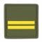 Distintivo di grado Luogotenente Francese oliva colori