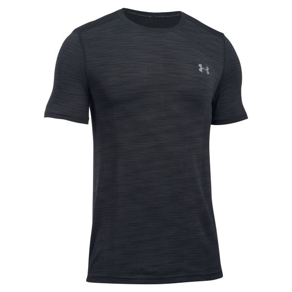T-Shirt fitness Threadborne Under Armour nero-grigio II