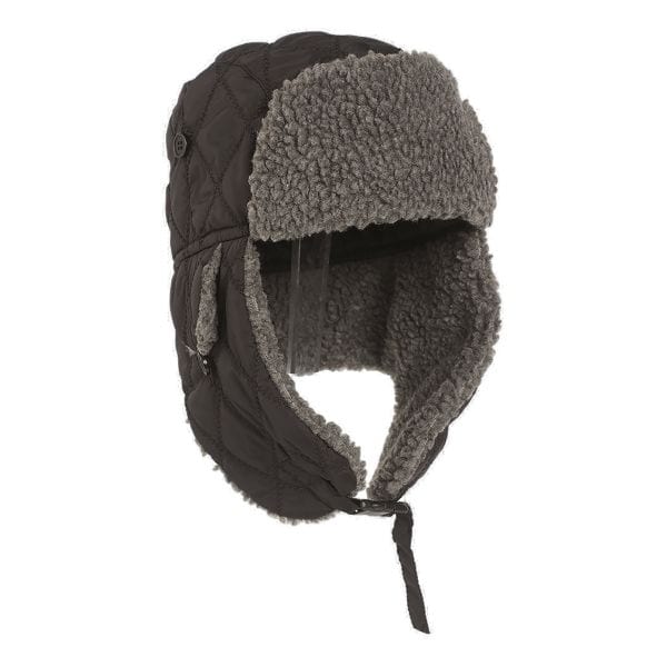 Cappello invernale in pelliccia sintetica, colore nero