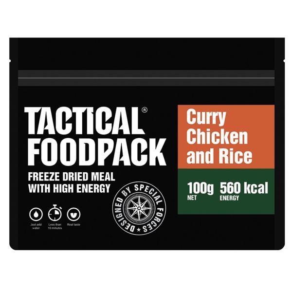 Cibo da outdoor Tactical Foodpack riso con pollo al curry