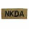 Distintivo in tessuto con velcro NKDA kaki