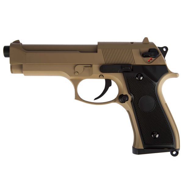 Pistola softair Cyma M92 AEP tan