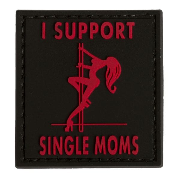 Patch 3D TAP I support single moms nero/rosso