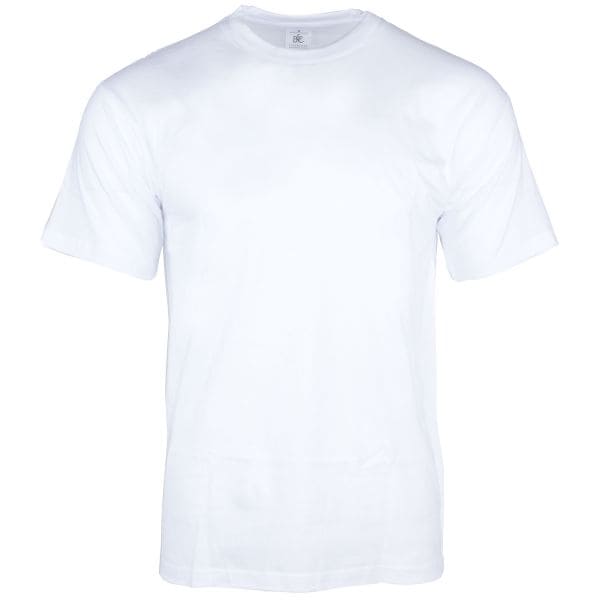 T-Shirt in cotone girocollo colore bianco