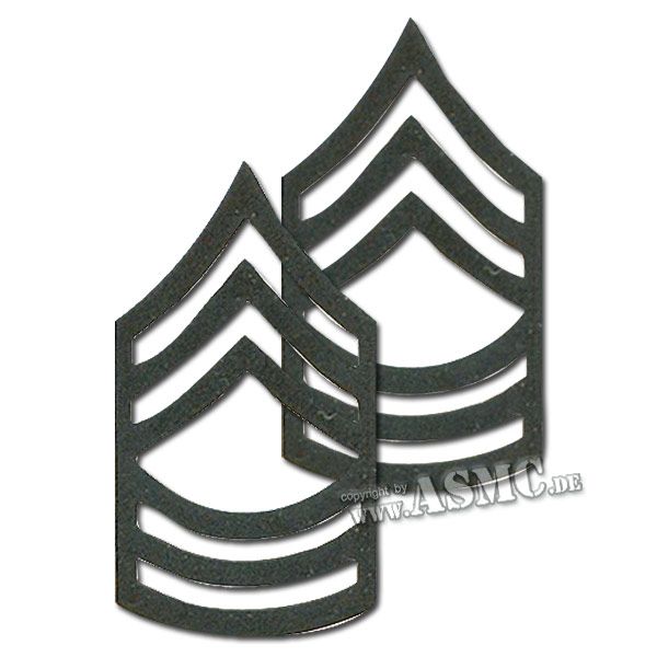 Distintivi di rango in metallo Sergente Maggiore US