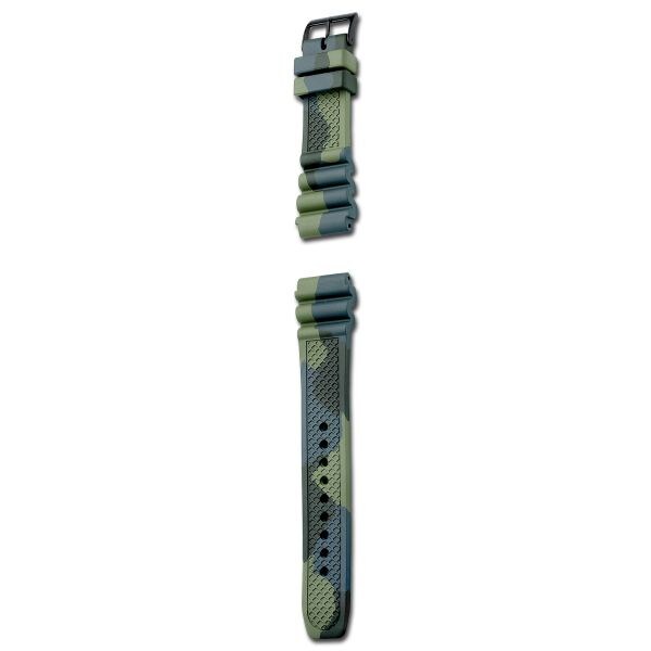 Cinturino da orologio KHS oliva Camouflage 22 mm