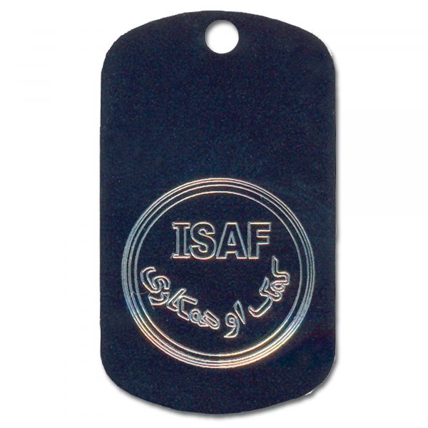 Piastrina con incisione simbolo ISAF, nera