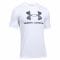T-Shirt maschile Sportstyle Logo Under Armour bianco/nero