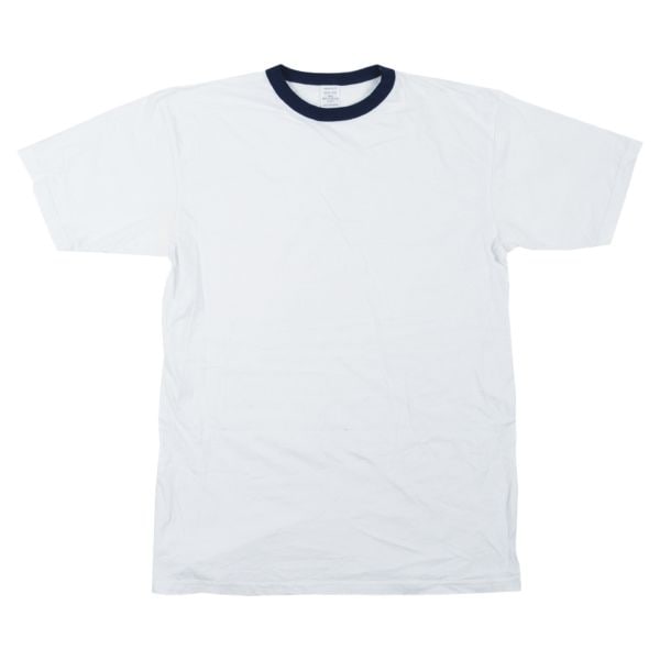 T-Shirt Esercito Tedesco, girocollo blu, bianca, usata
