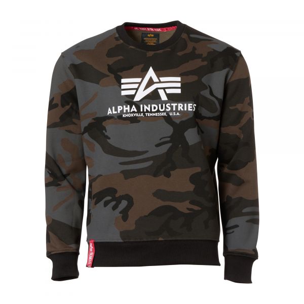 Felpa marca Alpha Industries Basic Sweater Camo black camo